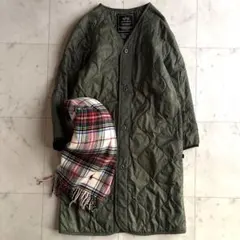 良品 アーバンリサーチドアーズ コラボ ミリタリーキルティングコート M カーキ