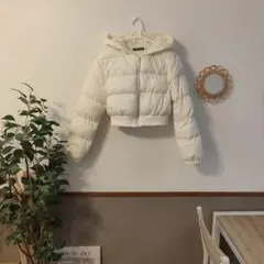 【美品】SHEIN フード付きショートダウンジャケット