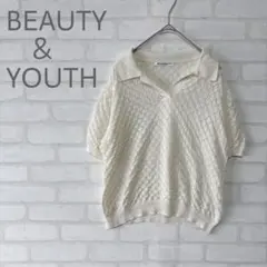 BEAUTY&YOUTH UNITED ARROWS メッシュニット ポロシャツ
