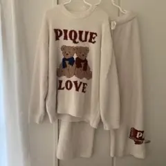 ジェラートピケ ホリデーベア 上下セット