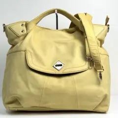 00s y2k Coach 2way Shoulder Bag Yellow - メルカリ