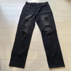 黒　ダメージデニム　SHEIN 14Y