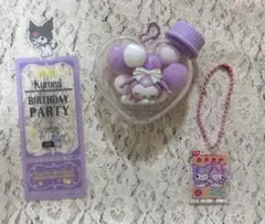 サンリオキャラもふケースマスコット　キーホルダー　ブックマークコレクションクロミ