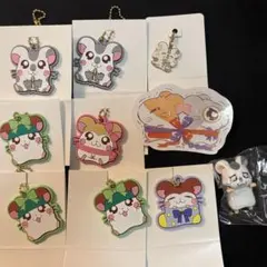 ハム太郎　一番くじ　ちらりんフレンズ　こうしくん　100均　ラバーキーホルダー