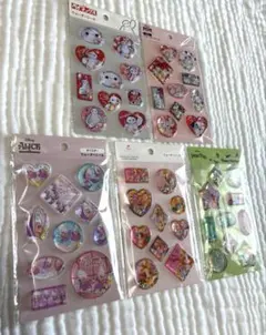 ディズニー ウォーターシール ぷっくりシール 5点セット