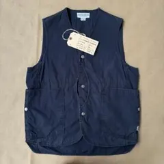 SASSAFRAS ライトブルー ノースリーブベスト M SASSAFRAS ライトブルー ノースリーブベスト M