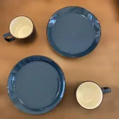 美濃焼 ダークブルー 食器セット