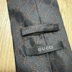 GUCCI ダークブルー シルクネクタイ