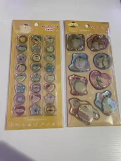 サンリオ ポムポムプリン おはじきシール&ウォーターシール