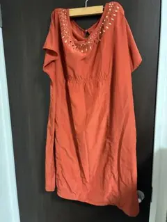 オレンジ　チュニック