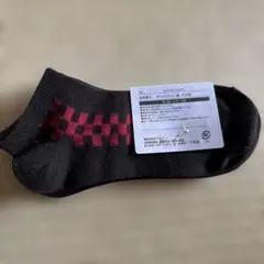メンズ ソックス 2足組 スニーカー丈 チェッカー柄