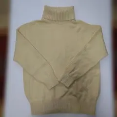 flameworksイエロー色タートルネックセーター