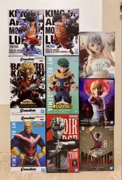 未開封】GIGO限定ヒロアカ ワンピース プライズフィギュア 6点まとめ