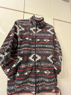 11/9限定値下げ！幾何学模様 マイクロファイバー生地アウター