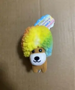 平成レトロ アフロ犬 マスコット キーチェーン - メルカリ