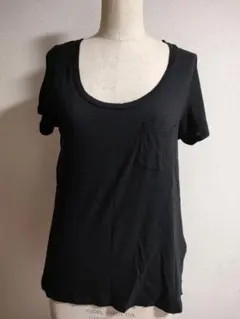American Rag Cie Tシャツ ブラック 異素材切り替えのサムネイル