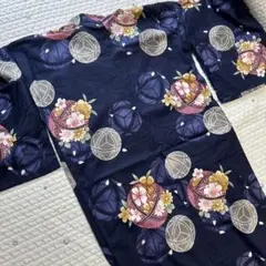 【一度着用のみ】浴衣 単品 花柄　桜　鞠のサムネイル