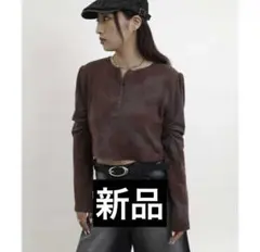 who's who gallery 【新品】 ヘンリー 長袖 ブラウン マーブル