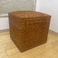 本革インポート　オットマン　スツール 約40cm