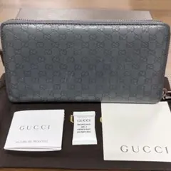 超美品‼️ グッチ　GUCCI 財布　長財布　マイクロGG ラウンドファスナー