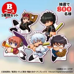 パワプロアプリ　コラボ　銀魂 キャラクター ステッカーセット 5種