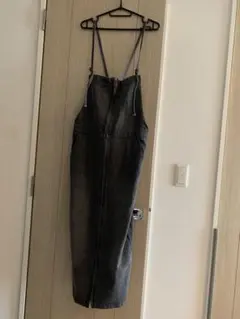 ボンジュールサガン フロントジップサロペットジャンパースカートM