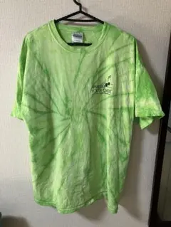 Hanes タイダイ柄 Tシャツ グリーン