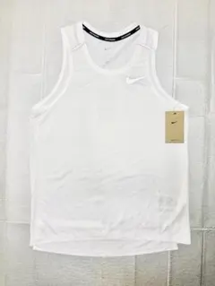 NIKE ナイキ　ランニングウェア　タンクトップ　マイラー　速乾　白　M新品