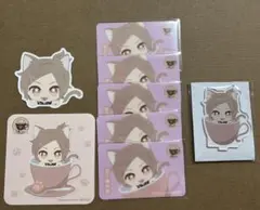 包丁藤四郎　刀猫カフェ　ラミカコースター　オムライス装飾シート　アクスタ