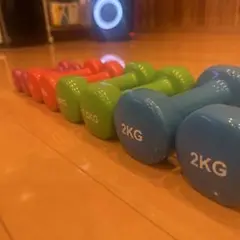 カラフルダンベルセット 0.5-2KG