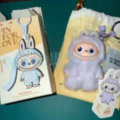 POP MART ラブブ シークレット カード付き LABUBU ぬいぐるみ M シークレット/!】ラブブ PIN FOR LOVE ぬいぐるみペンダント