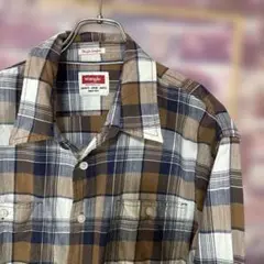wrangler ネルシャツ