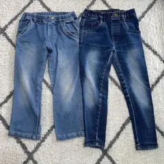 長ズボン　デニムパンツ　120cm 2点セット　まとめ売り　キッズ