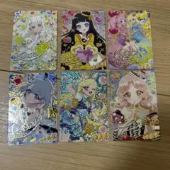 ひみつのアイプリ サイン6枚セット 白かけ有り