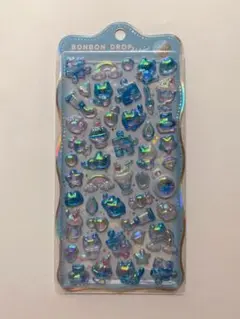 ボンボンドロップシール オーロラ ぷっくり キラキラ そらねこ デコ