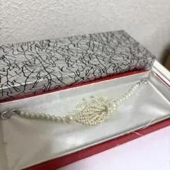 【極美品】高級 御羽織紐 パール調デザイン 箱付き