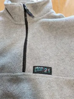 フリース　ハーフジップ　古着