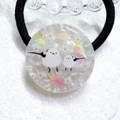 ④-⑰レジンヘアゴム。スターフラワー。マトリカリア。シマエナガ