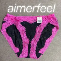☆aimerfeel☆サテンショーツ☆ストーンジュエリー☆花柄レースパンツ