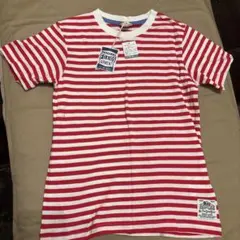 【新品未使用‼️】FO KIDS 赤白ストライプ Tシャツ 140