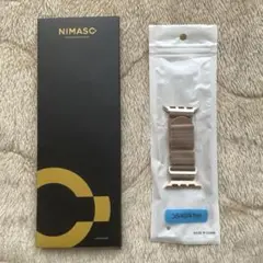 NIMASO Apple Watch バンド ゴールド 38/40/41mm