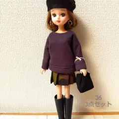 36　3点セット　リカちゃん・22cmドール着せ替え服