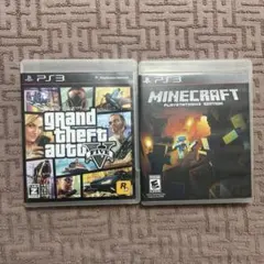 【中古】GTA V グラセフ マイクラ Minecraft PS3セット