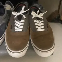 ス*ー様 VANS オーセンティック 茶スエード×ヘリンボーン 27.5cm