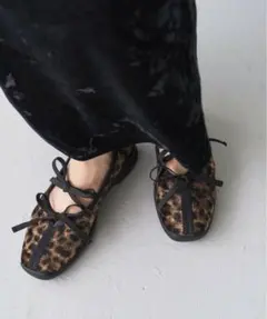 ルタロン　Lダブルリボンバレリーナ　ブラウンB 23cm