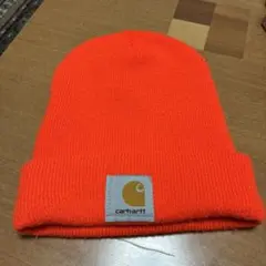Carhartt オレンジ ニット帽 フリーサイズ