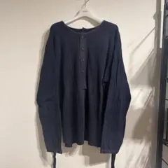 i*o様 ANCELLM HENLEY RIB LS T-SHIRT/D.NAV - メルカリ