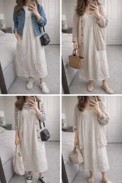 URBAN RESEARCH キャミワンピース 白 ロング ナチュラル 春夏