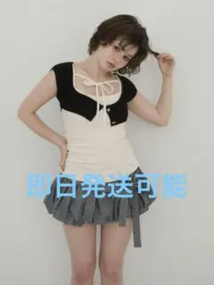 andmary Becky knit set tops black - メルカリ
