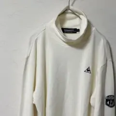 Le Coq Sportif Golf ハイネック 白 L メンズ 薄手ニット
